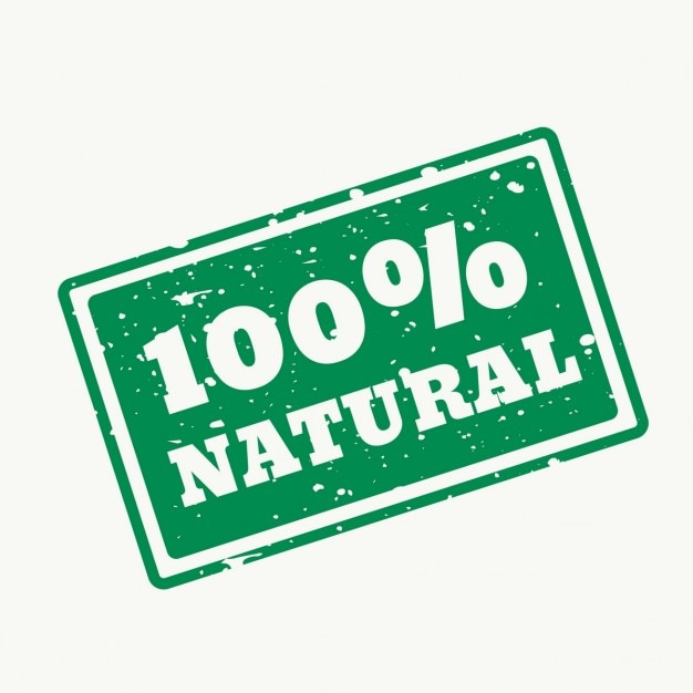 100 Naturalne Pieczęć W Wektorze