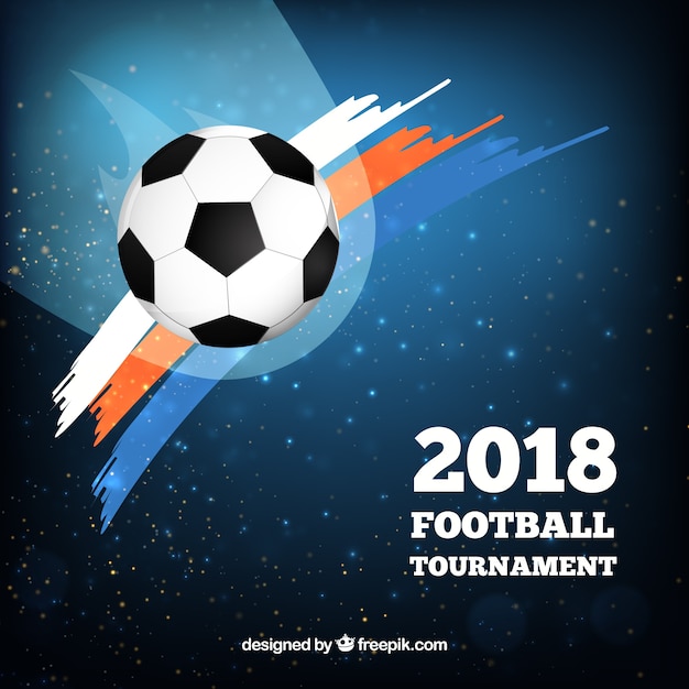 Bezpłatny wektor 2018 tło świata piłki nożnej