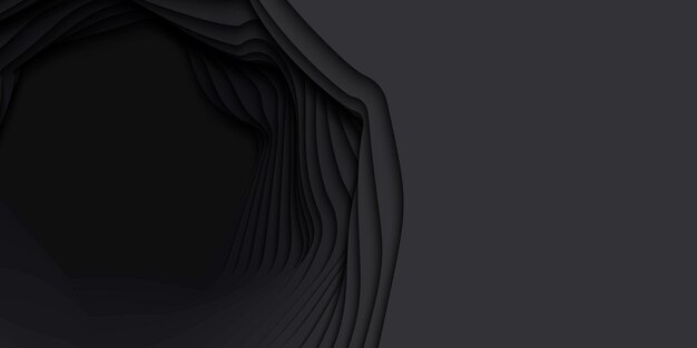 3D streszczenie tło z kształtem cięcia papieru. Sztuka rzeźbienia monochromatycznego.