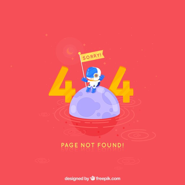 404 tło błędu w stylu płaskiej