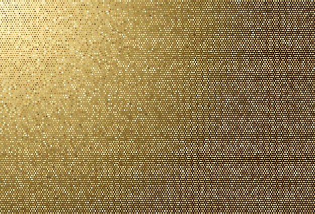 Abstrakcjonistycznej tkaniny tekstury złoty kropkowany tło