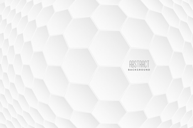 Abstrakcjonistyczny heksagonalny 3d kształtuje białego tło