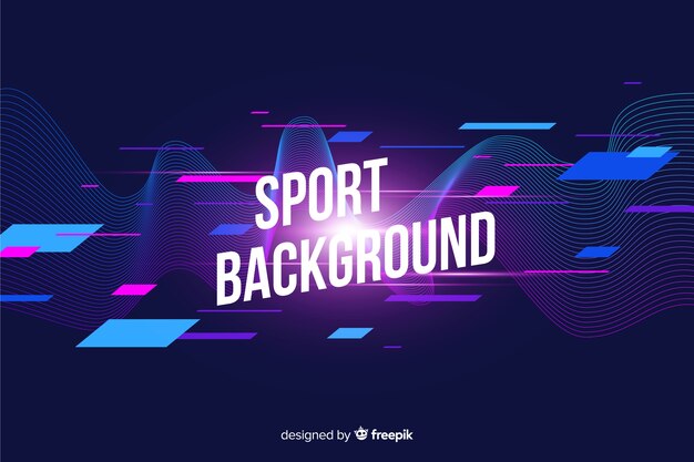 Abstrakcjonistyczny sporta tła mieszkania styl
