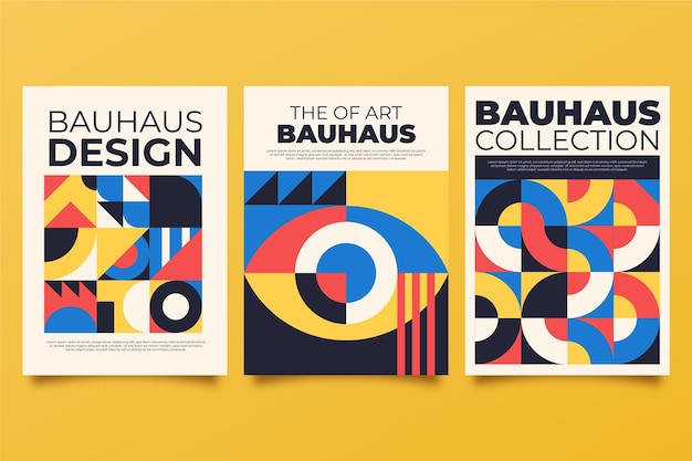 Abstrakcyjna Kolekcja Okładek Bauhaus