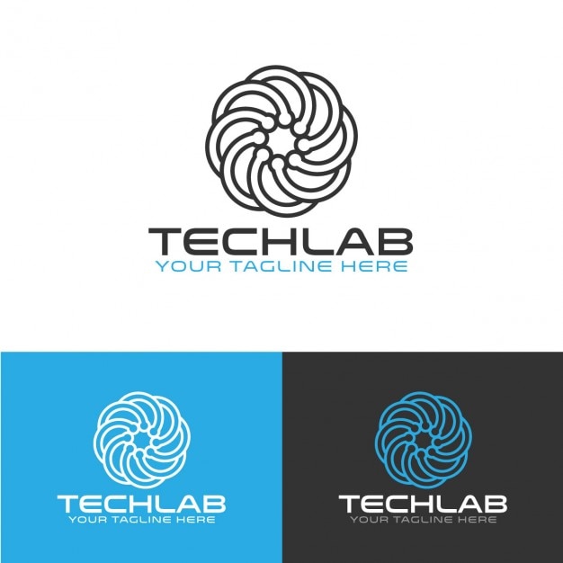 Bezpłatny plik Wektor abstrakcyjna technologii szablon logo