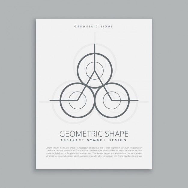 Bezpłatny wektor abstrakcyjne geometryczne plakat