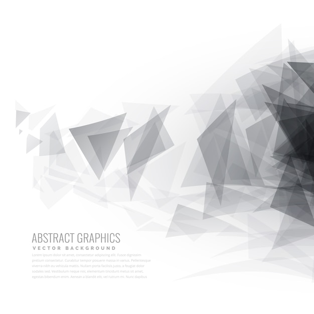 abstrakcyjne kształty szary trójkąt wybuch