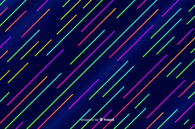 Bezpłatny plik Wektor abstrakcyjne tło z geometrycznymi kształtami neonowymi