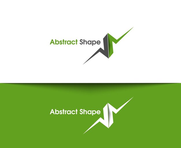 Abstrakcyjny kształt szablonu logo firmy