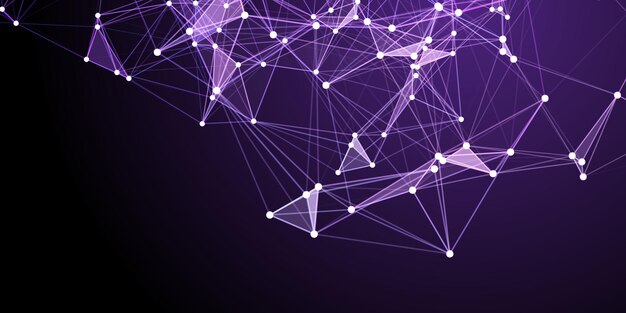 Abstrakcyjny projekt banerów z niskim poziomem poli