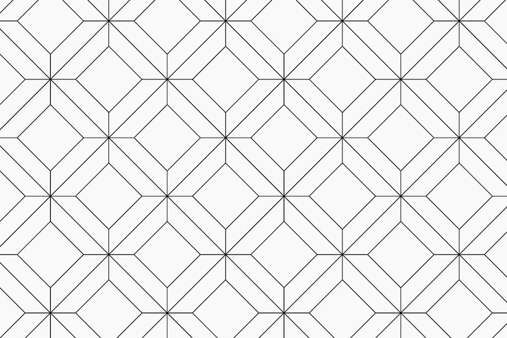 Bezpłatny plik Wektor abstrakcyjny wzór tła, prosty geometryczny, czarno-biały wektor projektu