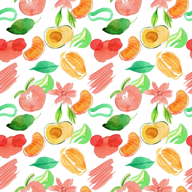 Bezpłatny plik Wektor akwarela abstrakcyjny wzór doodle