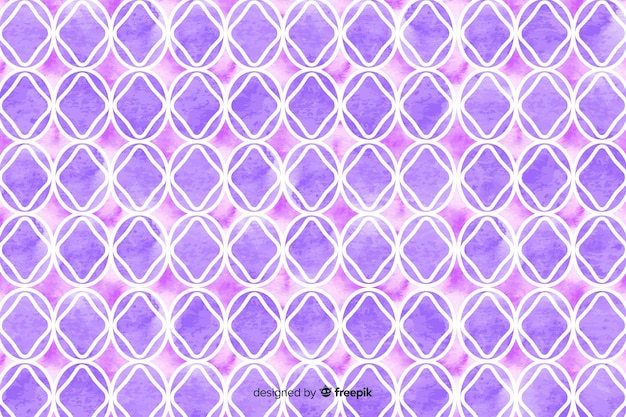 Akwarela mozaika tło w odcieniach fioletu