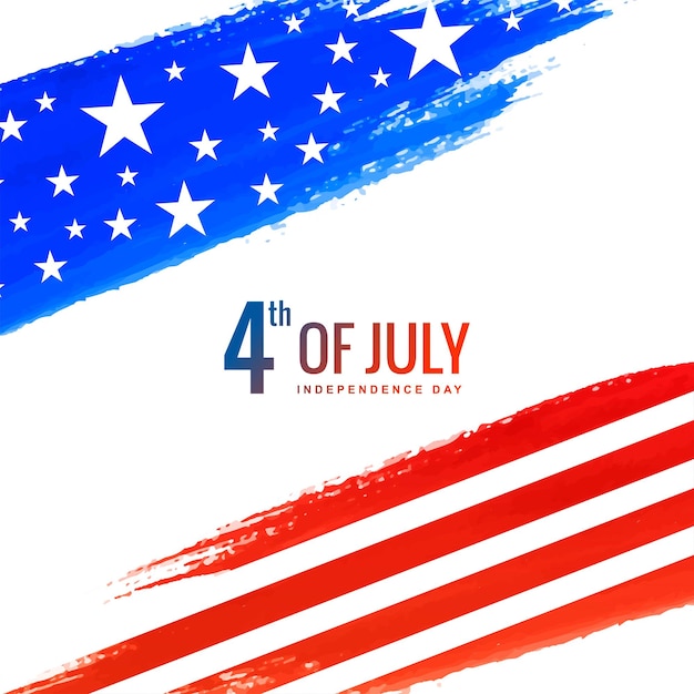 Bezpłatny wektor amerykański dzień niepodległości 4 lipca tło uroczystości