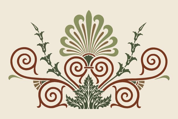 Antyczny grecki element dekoracyjny ilustracja