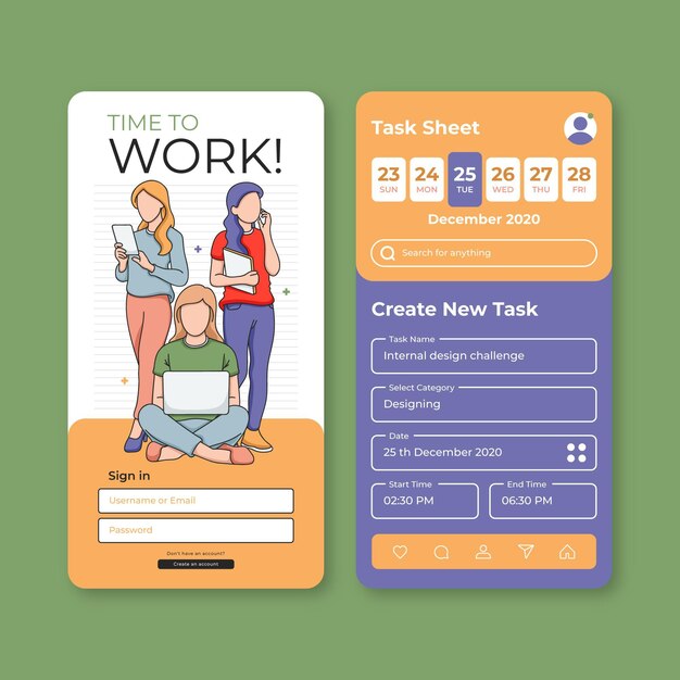 Aplikacja mobilna do zarządzania zadaniami Work and Connect