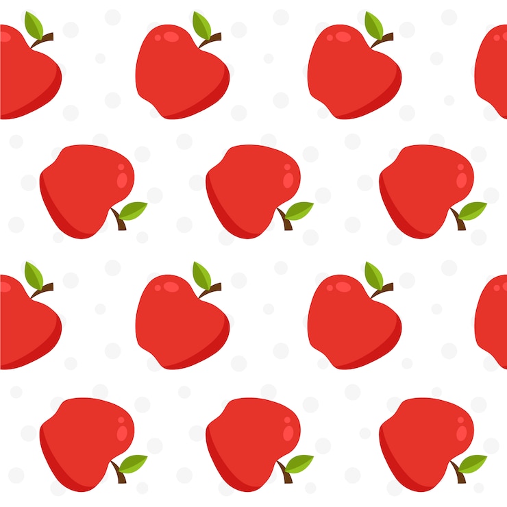 Bezpłatny plik Wektor apple wzór tła