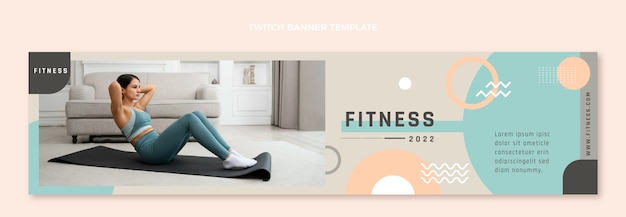 Baner Drgania Fitness O Płaskiej Konstrukcji