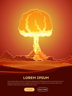 Baner internetowy bright nuclear explosion