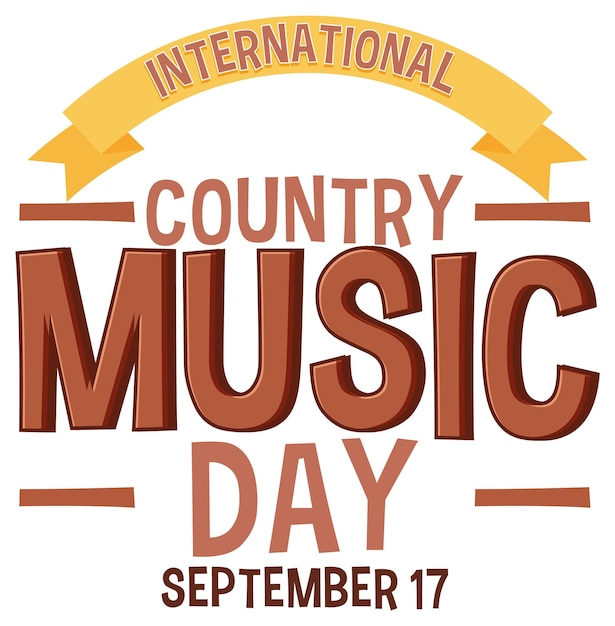Bezpłatny wektor baner międzynarodowego dnia muzyki country