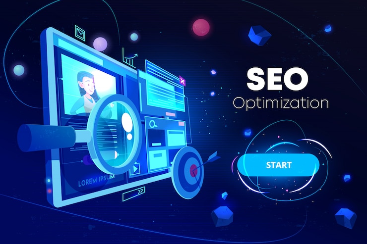 Bezpłatny plik Wektor baner optymalizacji seo