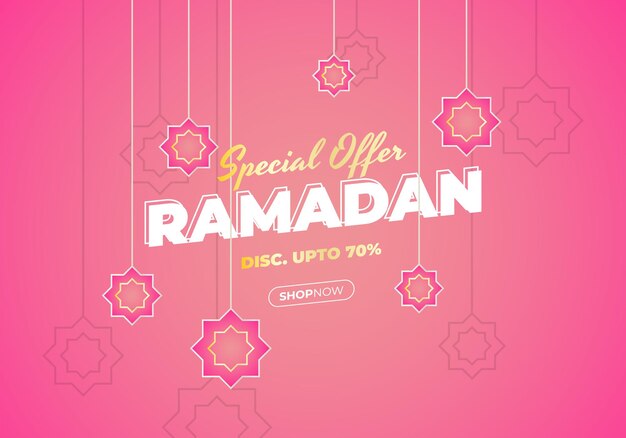 Baner promocyjny sprzedaży na sprzedaż ramadanową z okrągłym cokołem cokołu lub sceną wystawową