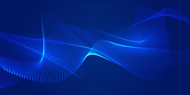 Baner techno połączonych kropek