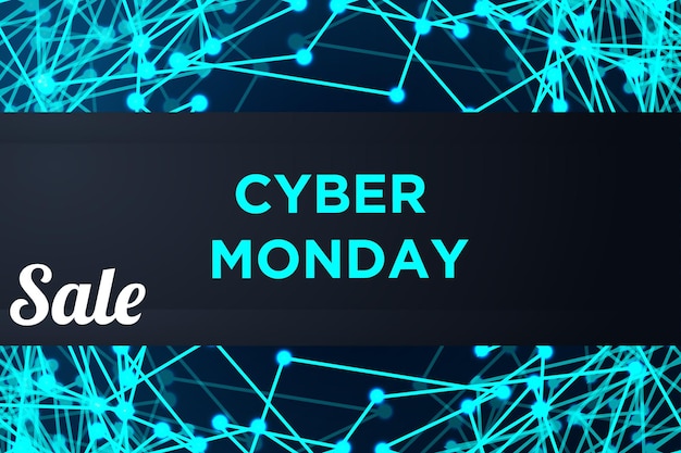 Baner technologii sprzedaży na cyber poniedziałek