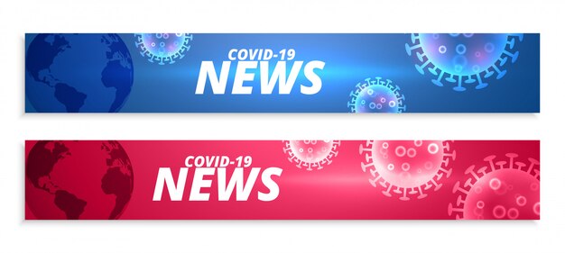 Baner Wiadomości Coronavirus W Dwóch Kolorach