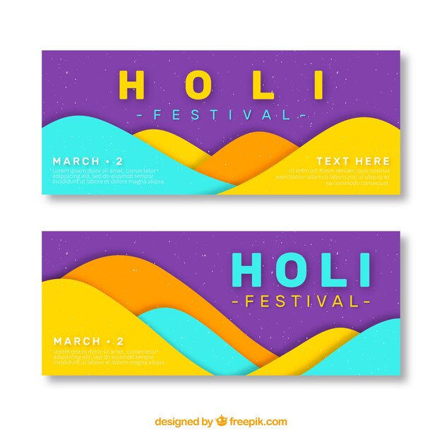 Banery festiwalowe Holi