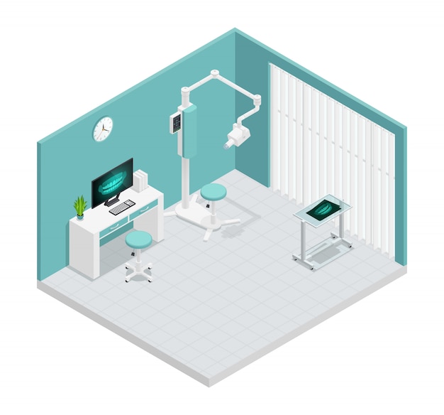 Barwiony Stomatology Stomatologii Isometric 3d Skład