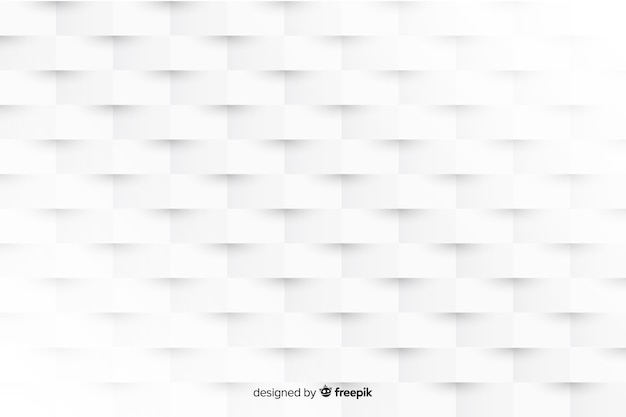 Białe tło w stylu papieru 3d