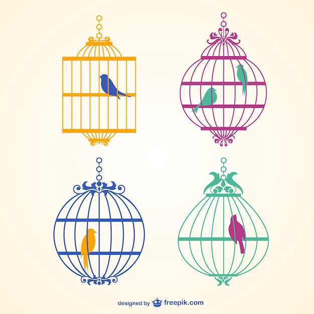 Bird Cage Wektor