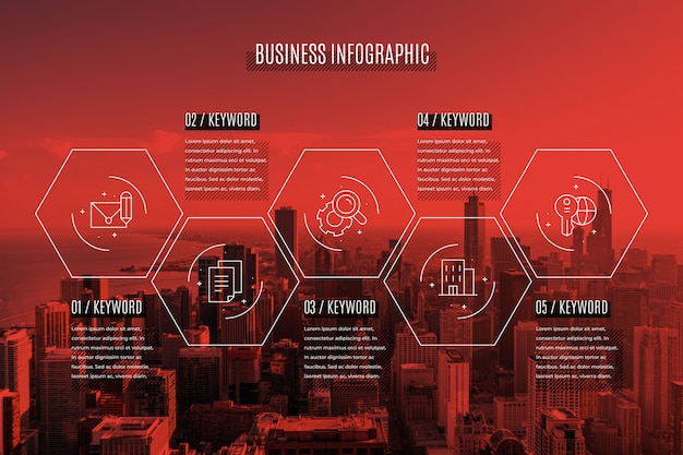 Biznesowa Infographic Z Fotografią