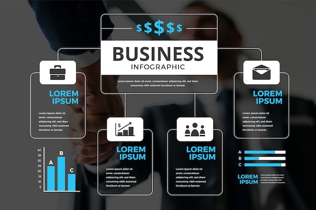 Biznesowa Infographic Z Fotografią