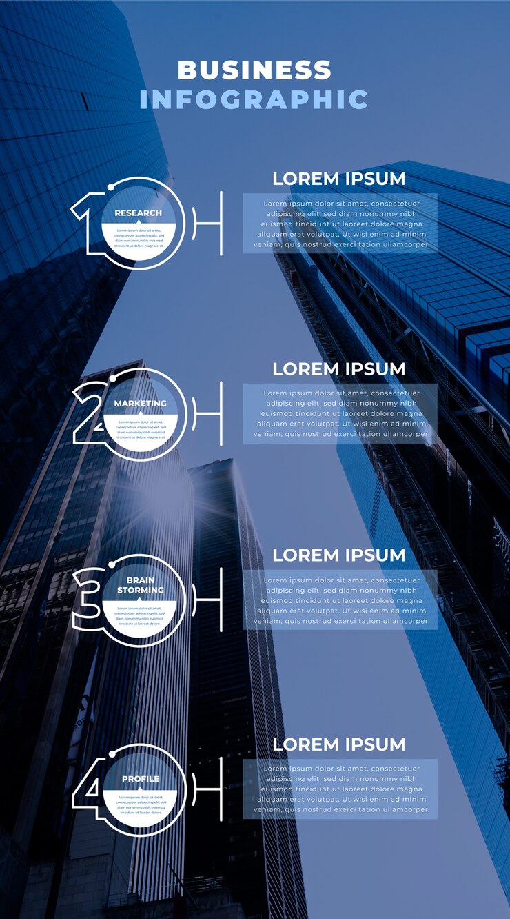 Bezpłatny plik Wektor biznesowa infographic z fotografią