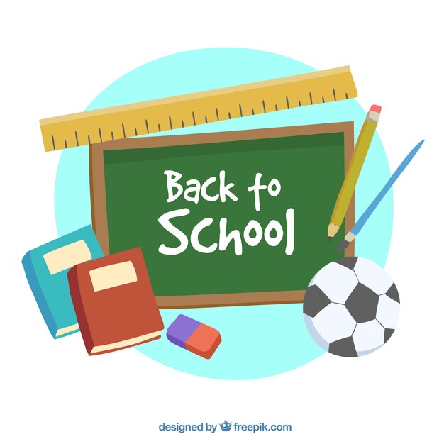 Blackboard, materiał i piłka nożna