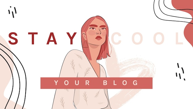 Bezpłatny wektor blog o modzie