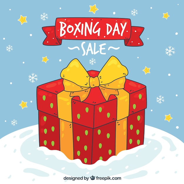 Boxing Day Rabaty Tło