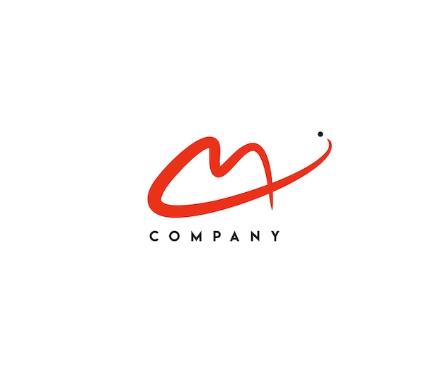 Bezpłatny wektor branding identity corporate wektor logo m projekt.