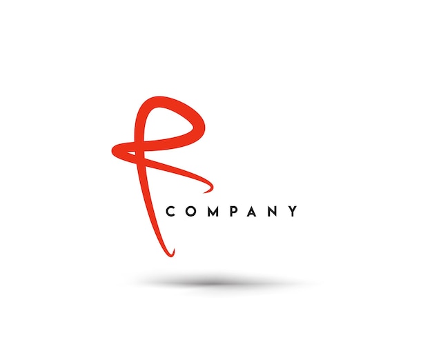 Branding Tożsamości Firmy Wektor Logo R Design.