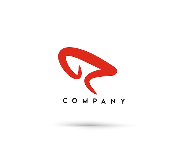 Bezpłatny wektor branding tożsamości firmy wektor logo r design.