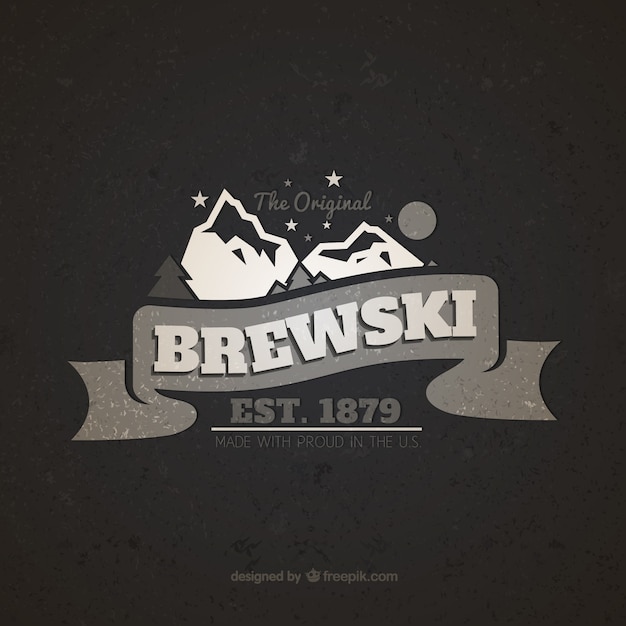 Brewski rocznika znaczek