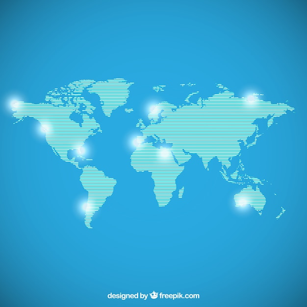 Bright mapa świata