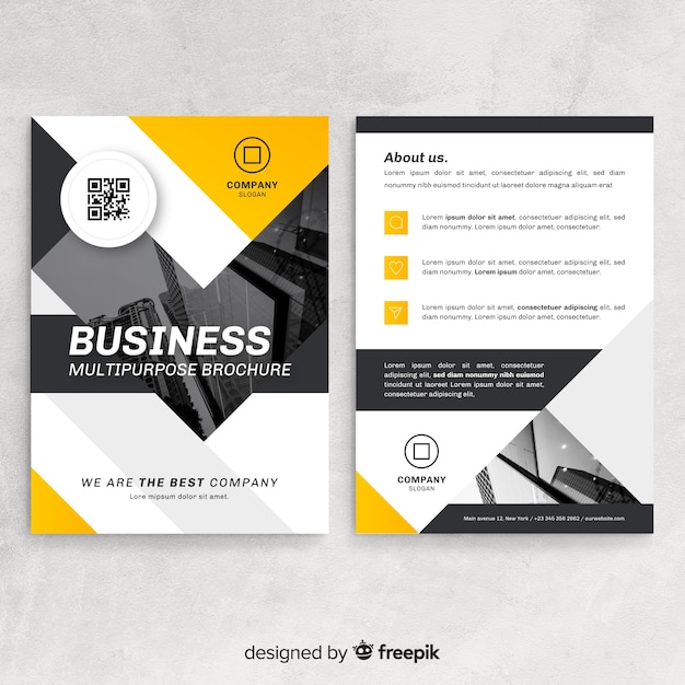 Bezpłatny wektor bussiness flyer template