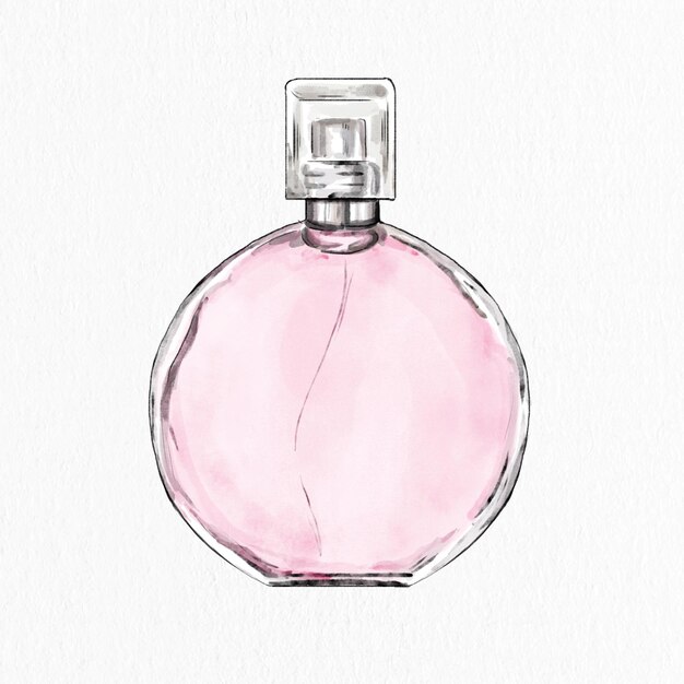 Butelka perfum dla kobiet wektor ręcznie rysowane element projektu