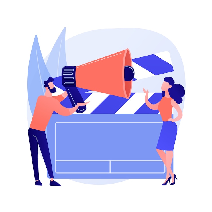 Bezpłatny plik Wektor casting call streszczenie koncepcja ilustracji wektorowych. otwarte nabór modelek, sesje reklamowe, casting zdjęć i wideo, prośba agencji modelek, przesłuchanie do abstrakcyjnej metafory reklamy marki.