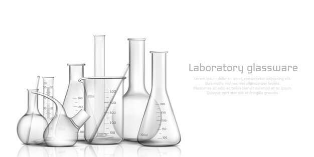 Chemiczna, biologiczna kolekcja szkła laboratoryjnego