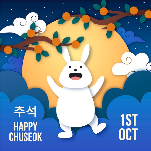 Chuseok W Stylu Papierowym