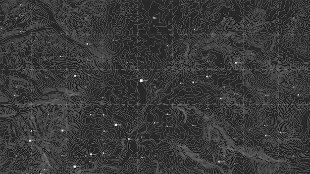 Ciemna Mapa Topograficzna